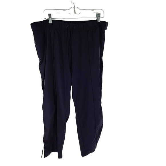 Venezia Pants - 184 Venezia Women's Sweatpants High Rise Back Side 2 Stripes Black SZ 18/20